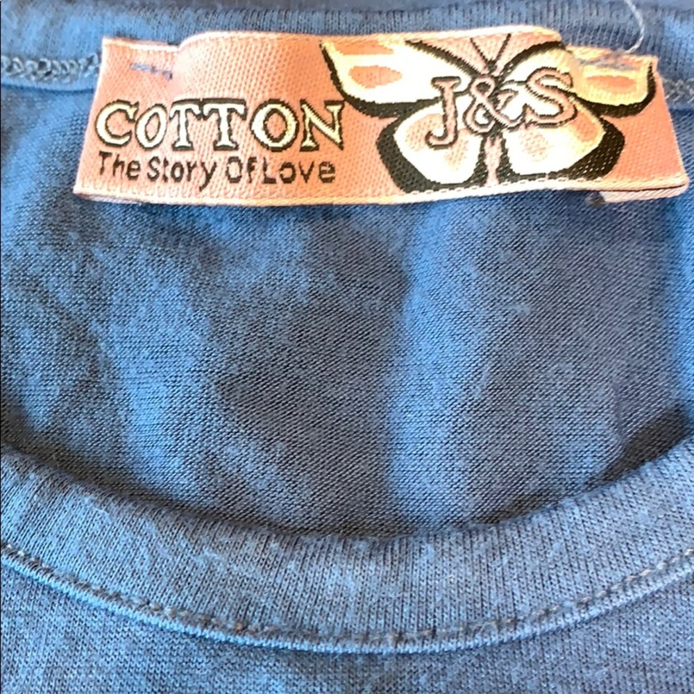 Shades of Blue Cotton Long Sleeve Tees Body Shirt - Picture 3 of 8